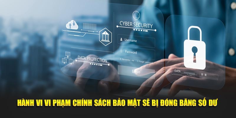 Hành vi vi phạm chính sách bảo mật sẽ bị đóng băng số dư